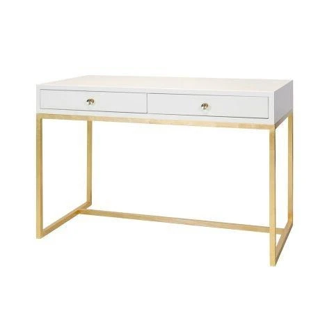 Worlds Away William Desk White 1 Worlds Away William Desk White