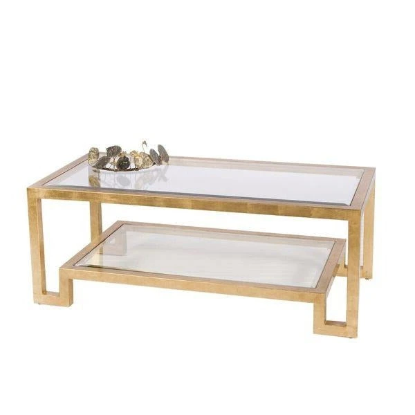 Worlds Away New Arrivals Winston Coffee Table Gold Leaf 1 Worlds Away New Arrivals Winston Coffee Table Gold Leaf