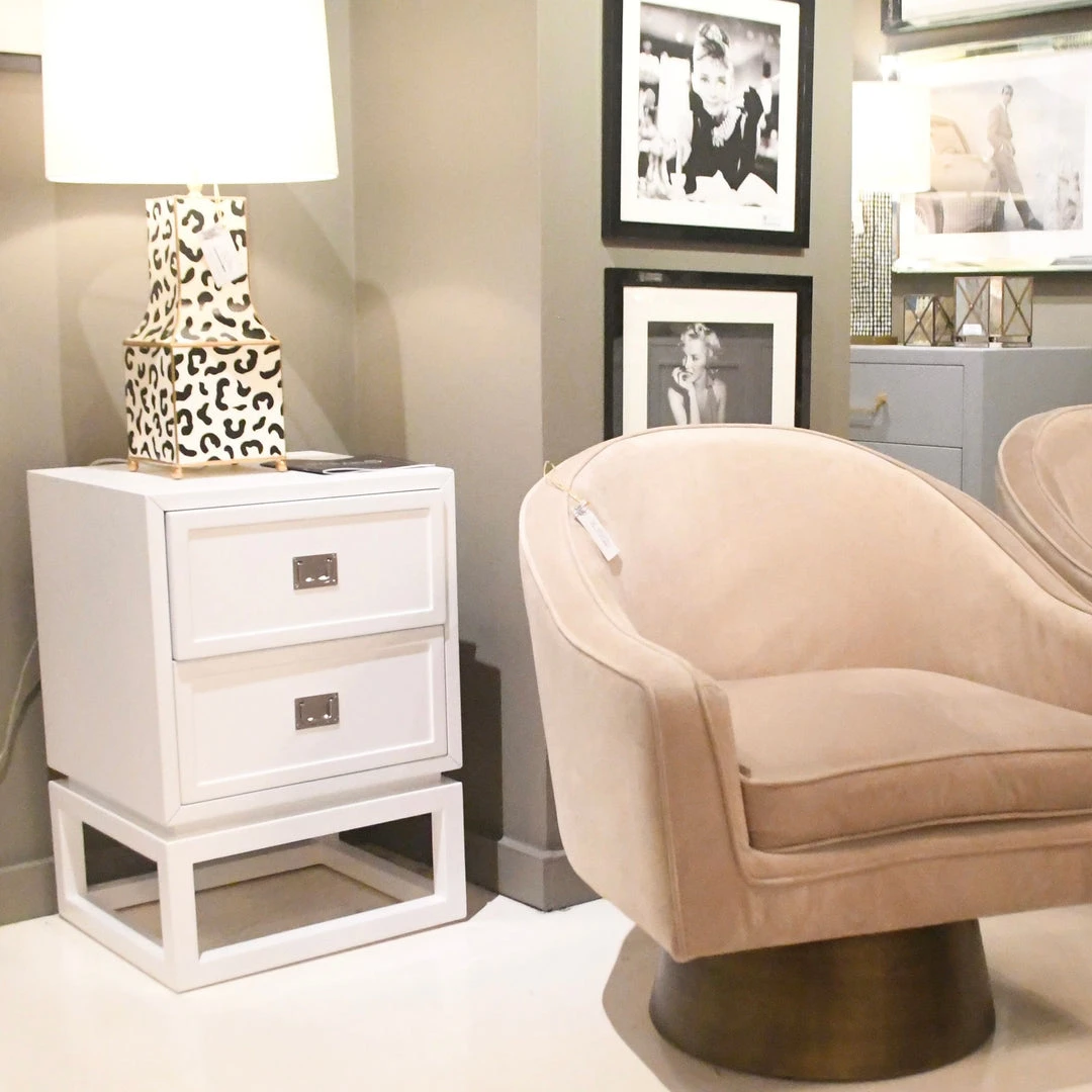 Worlds Away Oliver Side Table White 2 Worlds Away Oliver Side Table White