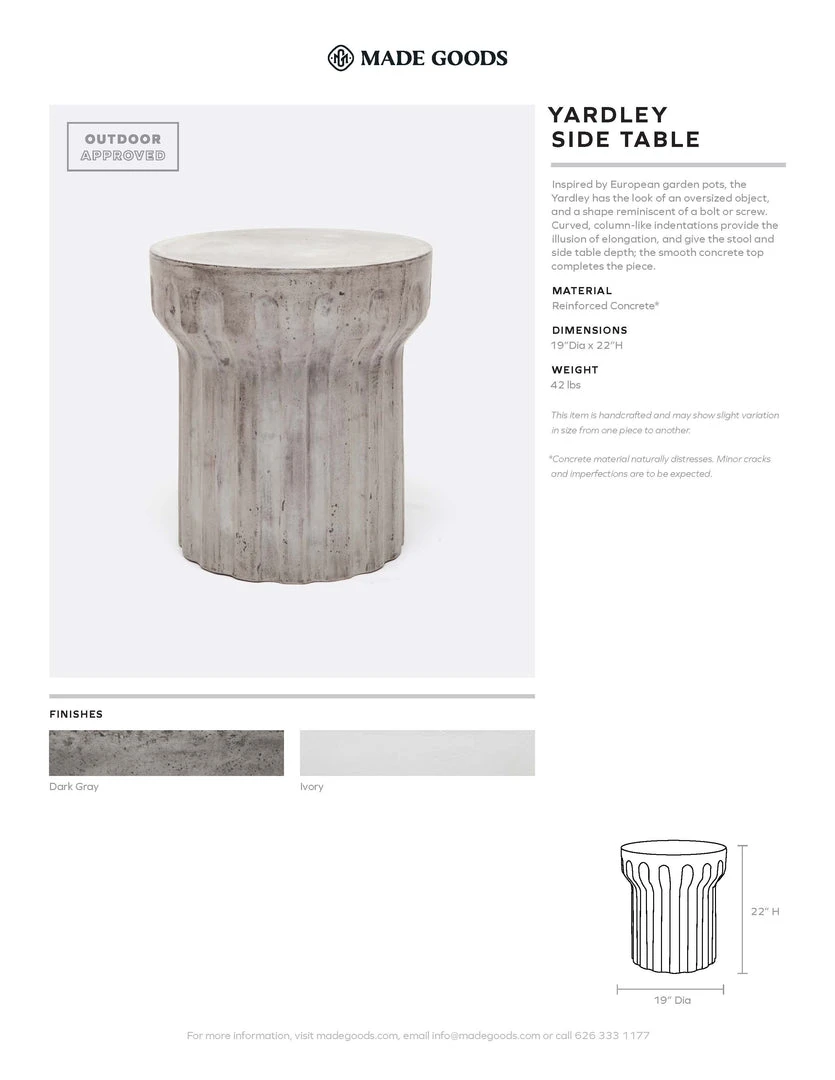 Made Goods Yardley Side Table Ivory New Arrivals 4 Made Goods Yardley Side Table Ivory New Arrivals