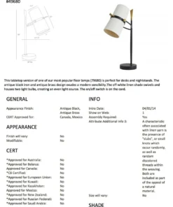 Arteriors Home Yasmin Table Lamp Black Iron New Arrivals