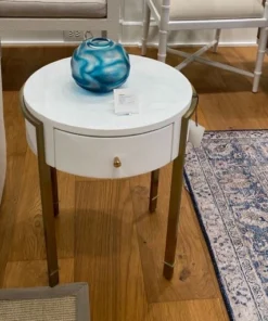 Bungalow 5 New Arrivals Bodrum Side Table White