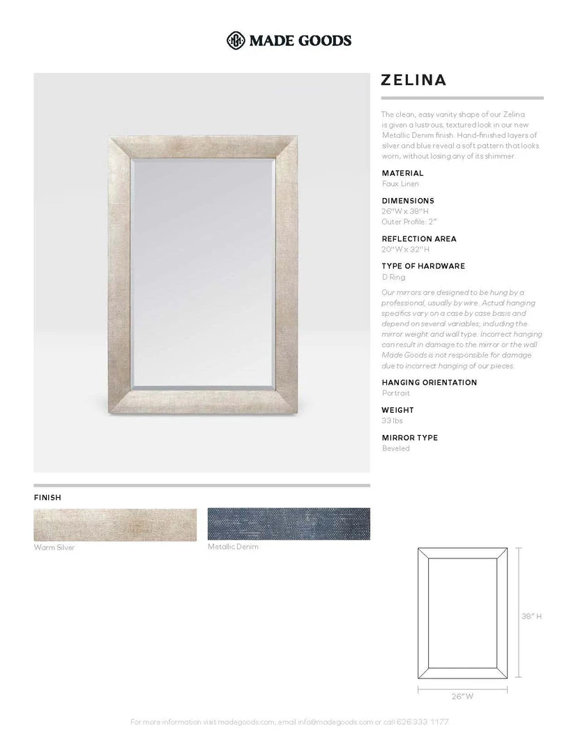 Made Goods Zelina Mirror Metallic Denim 4 Made Goods Zelina Mirror Metallic Denim