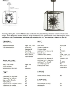 Arteriors Home New Arrivals Zanadoo Outdoor Pendant Aged Iron 14 Arteriors Home New Arrivals Zanadoo Outdoor Pendant Aged Iron