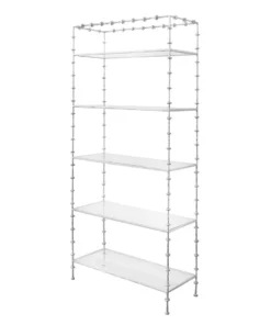 Worlds Away Addie Etagere Silver Leaf