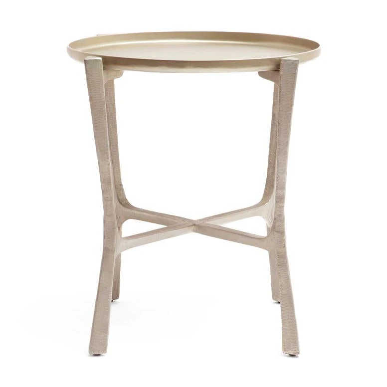 Made Goods Addison Large Side Table Aged Silver 2 Made Goods Addison Large Side Table Aged Silver