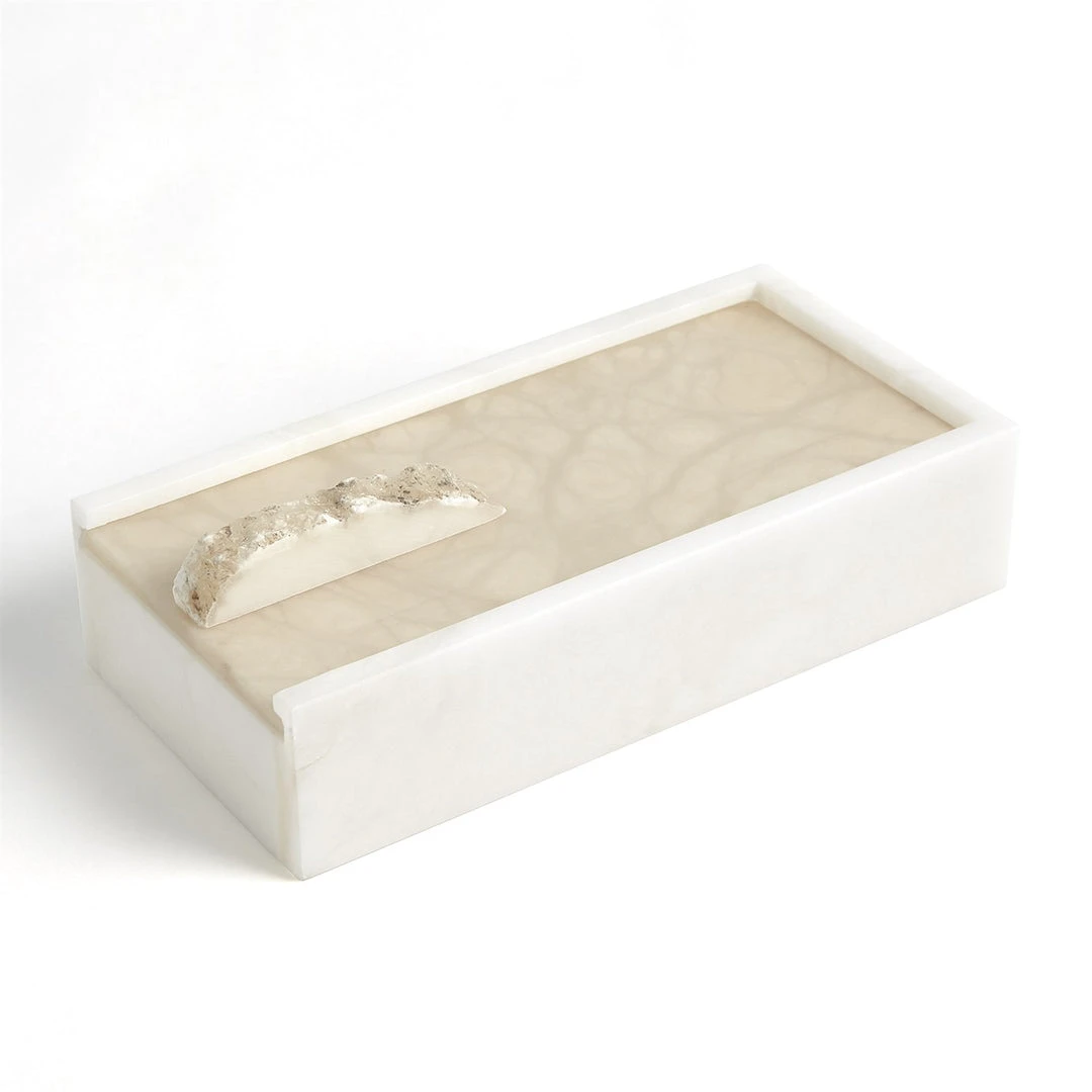 Global Views Alabaster Box And Tray Set With Rock Finial New Arrivals 5 Global Views Alabaster Box And Tray Set With Rock Finial New Arrivals