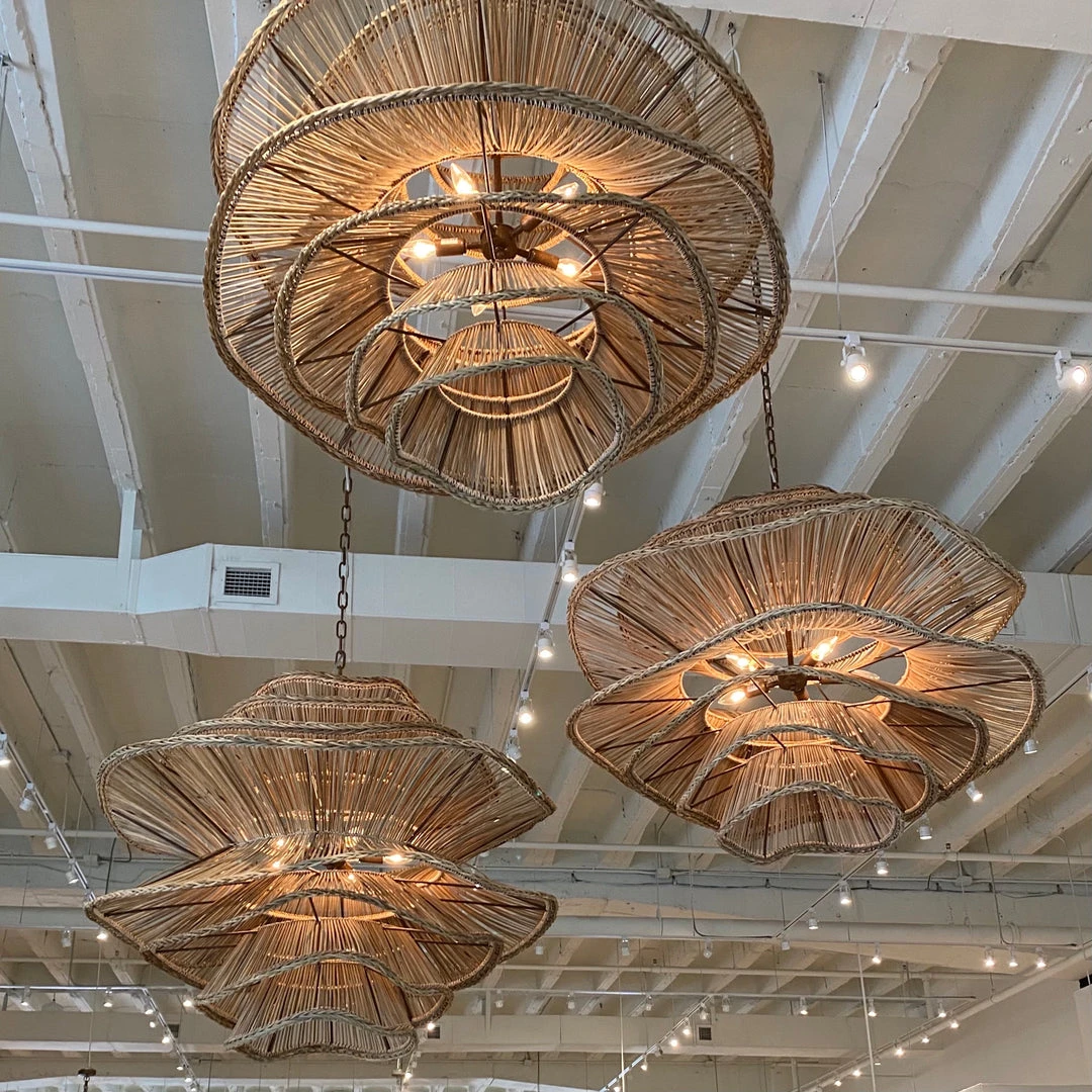 Made Goods Alondra Chandelier Large Natural Rattan New Arrivals 2 Made Goods Alondra Chandelier Large Natural Rattan New Arrivals