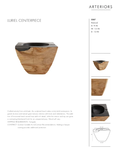 Arteriors Home Luriel Centerpiece 7 Arteriors Home Luriel Centerpiece