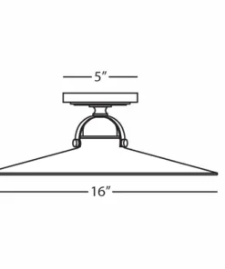 Robert Abbey New Arrivals Rico Espinet Arial Flushmount Warm Brass
