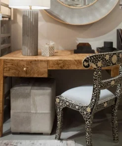 Made Goods New Arrivals Lindsey Desk Large Olive Ash Veneer