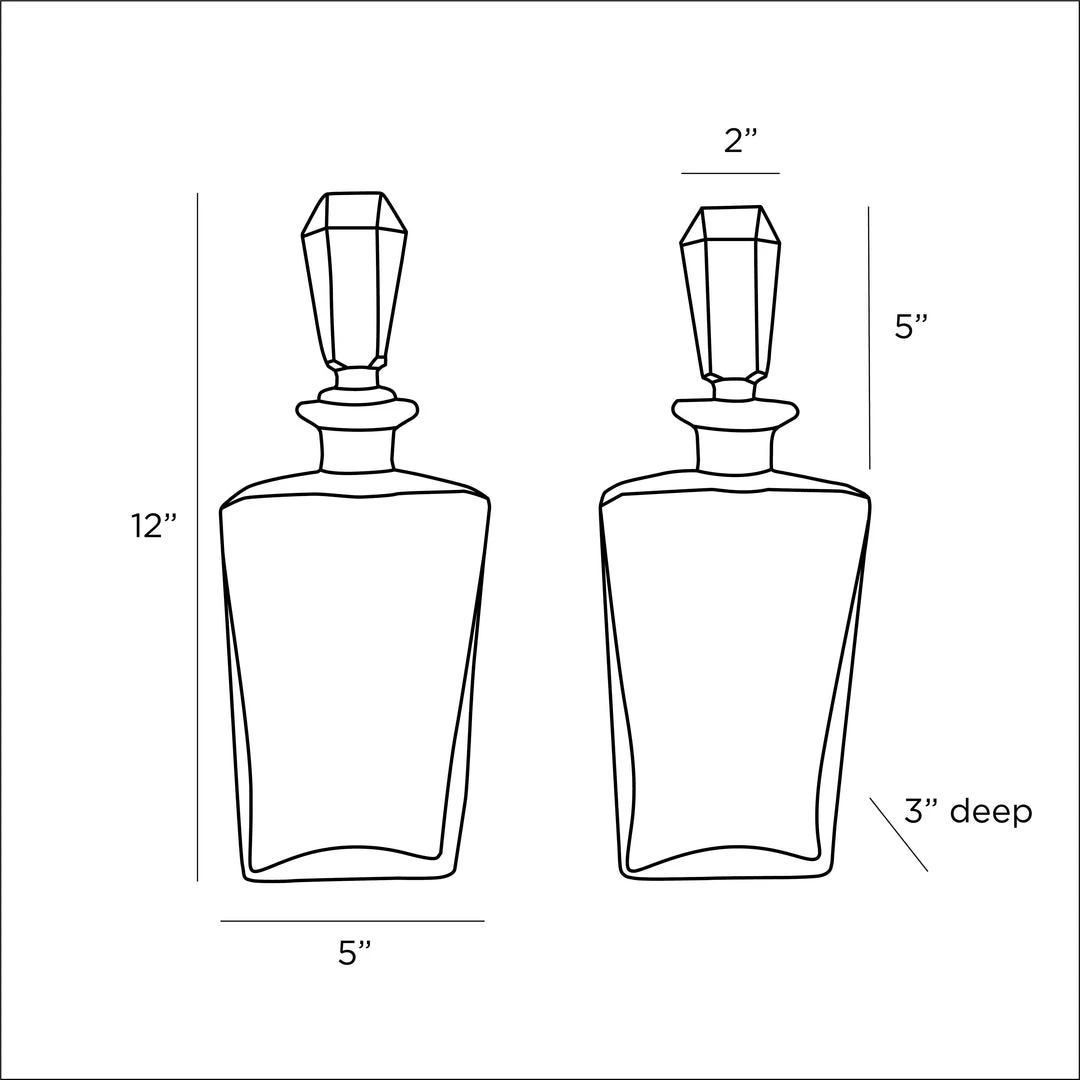 Arteriors Home Jessamy Decanters Set 7 Arteriors Home Jessamy Decanters Set