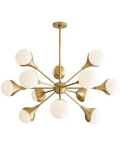 Arteriors Home Augustus Chandelier Antique Brass New Arrivals