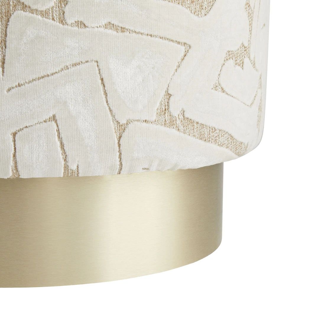 Arteriors Home New Arrivals Avalon Ottoman Swiss Coffee Champagne Swivel 5 Arteriors Home New Arrivals Avalon Ottoman Swiss Coffee Champagne Swivel