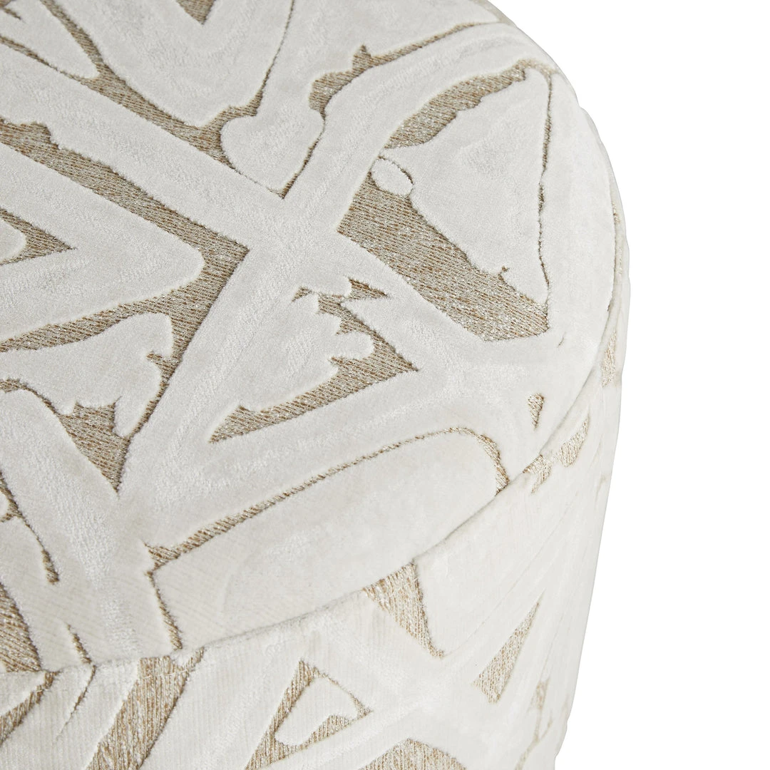 Arteriors Home New Arrivals Avalon Ottoman Swiss Coffee Champagne Swivel 8 Arteriors Home New Arrivals Avalon Ottoman Swiss Coffee Champagne Swivel