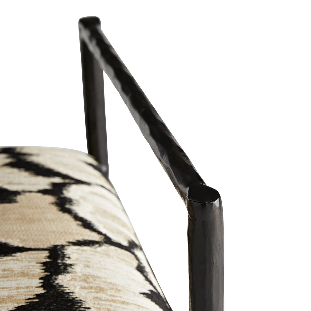 Arteriors Home Barbana Bench Ocelot Embroidery New Arrivals 4 Arteriors Home Barbana Bench Ocelot Embroidery New Arrivals