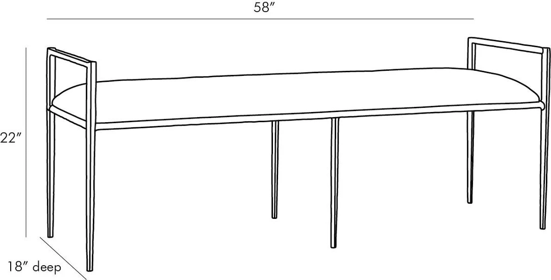 Arteriors Home Barbana Bench Ocelot Embroidery New Arrivals 8 Arteriors Home Barbana Bench Ocelot Embroidery New Arrivals