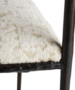 Arteriors Home New Arrivals Barbana Chair Facet Cream Chenille