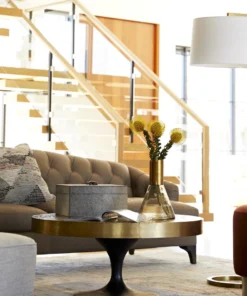 Arteriors Home Belden Floor Lamp Antique Brass