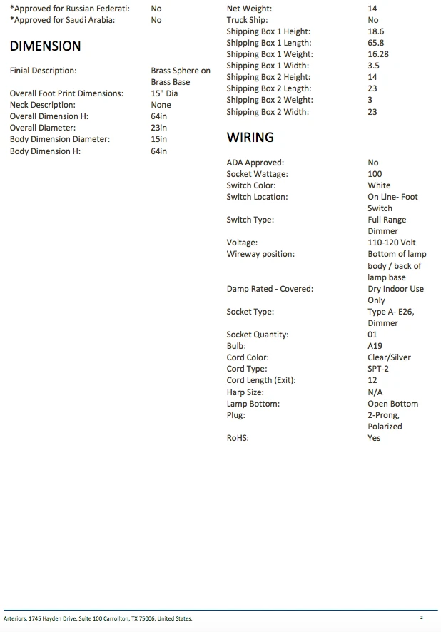 Arteriors Home Belden Floor Lamp Bronze 8 Arteriors Home Belden Floor Lamp Bronze