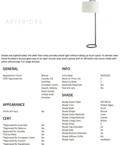 Arteriors Home Belden Floor Lamp Bronze 14 Arteriors Home Belden Floor Lamp Bronze