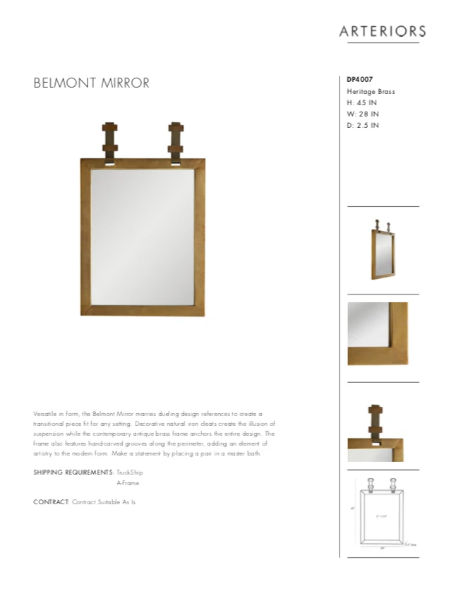 Arteriors Home Belmont Mirror New Arrivals 6 Arteriors Home Belmont Mirror New Arrivals