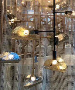 Arteriors Home New Arrivals Bend Chandelier Smoke Brass