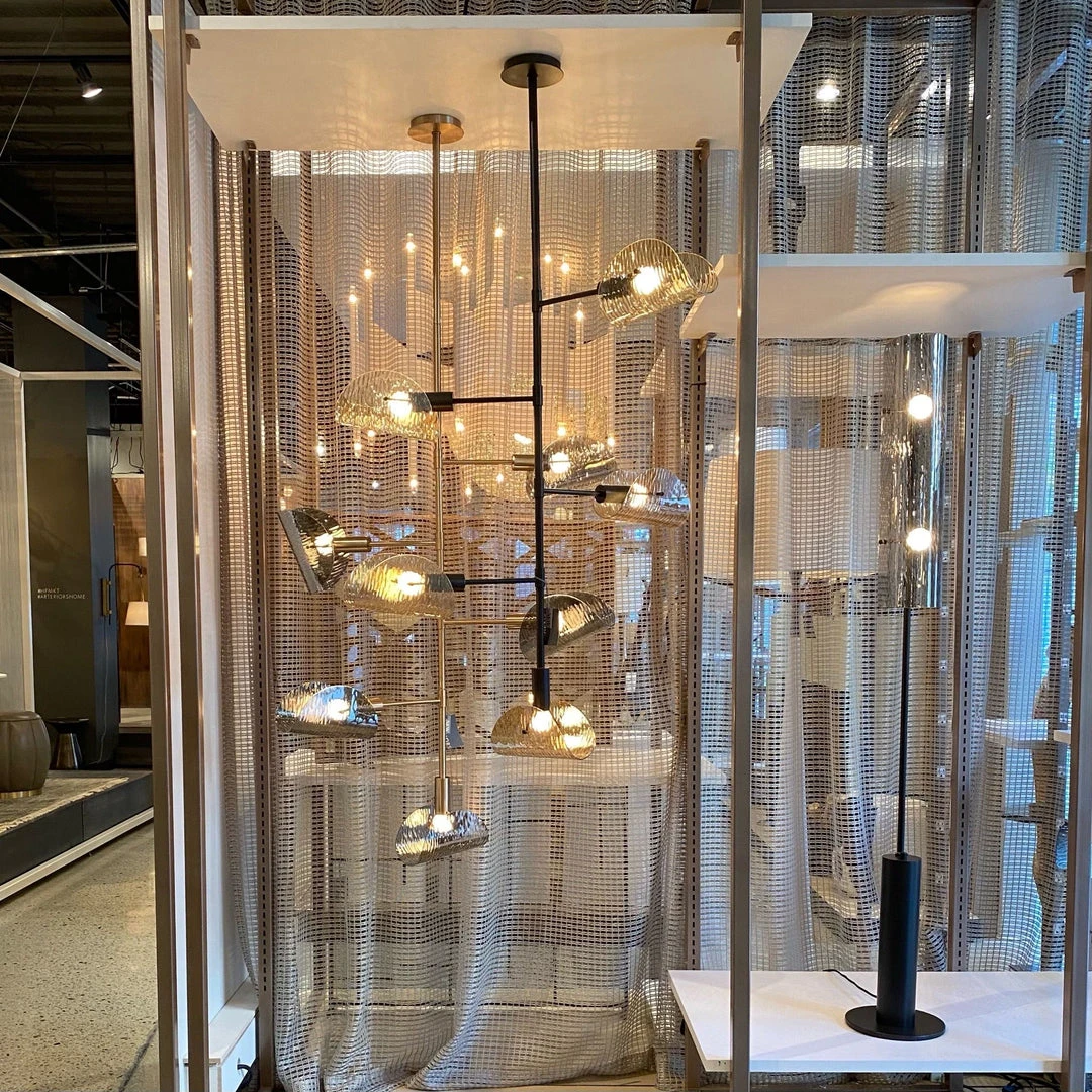 Arteriors Home New Arrivals Bend Chandelier Smoke Brass 3 Arteriors Home New Arrivals Bend Chandelier Smoke Brass