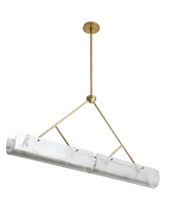 Arteriors Home Bend Linear Pendant Smoke Brass