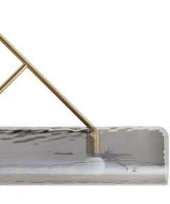 Arteriors Home Bend Linear Pendant Smoke Brass