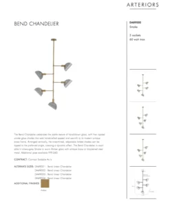 Arteriors Home New Arrivals Bend Chandelier Smoke Brass 27 Arteriors Home New Arrivals Bend Chandelier Smoke Brass
