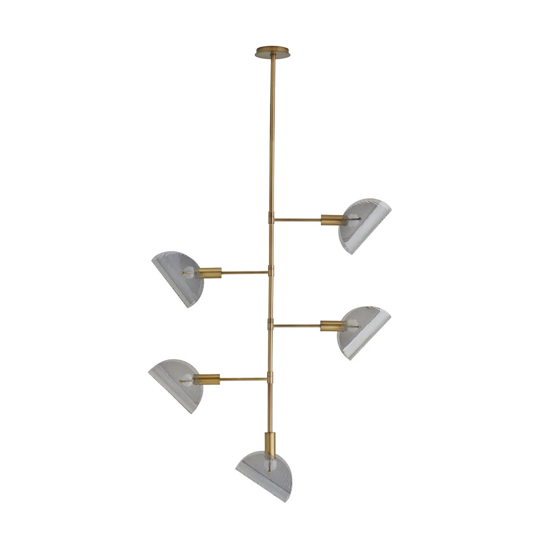 Arteriors Home New Arrivals Bend Chandelier Smoke Brass 1 Arteriors Home New Arrivals Bend Chandelier Smoke Brass