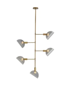 Arteriors Home New Arrivals Bend Chandelier Smoke Brass 18 Arteriors Home New Arrivals Bend Chandelier Smoke Brass