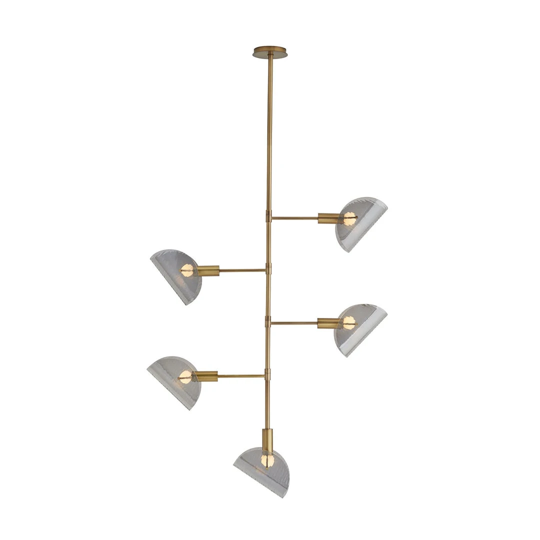 Arteriors Home New Arrivals Bend Chandelier Smoke Brass 5 Arteriors Home New Arrivals Bend Chandelier Smoke Brass