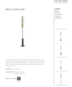 Arteriors Home New Arrivals Bend Floor Lamp Amber 17 Arteriors Home New Arrivals Bend Floor Lamp Amber