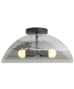 Arteriors Home New Arrivals Bend Flushmount Smoke And Steel 11 Arteriors Home New Arrivals Bend Flushmount Smoke And Steel
