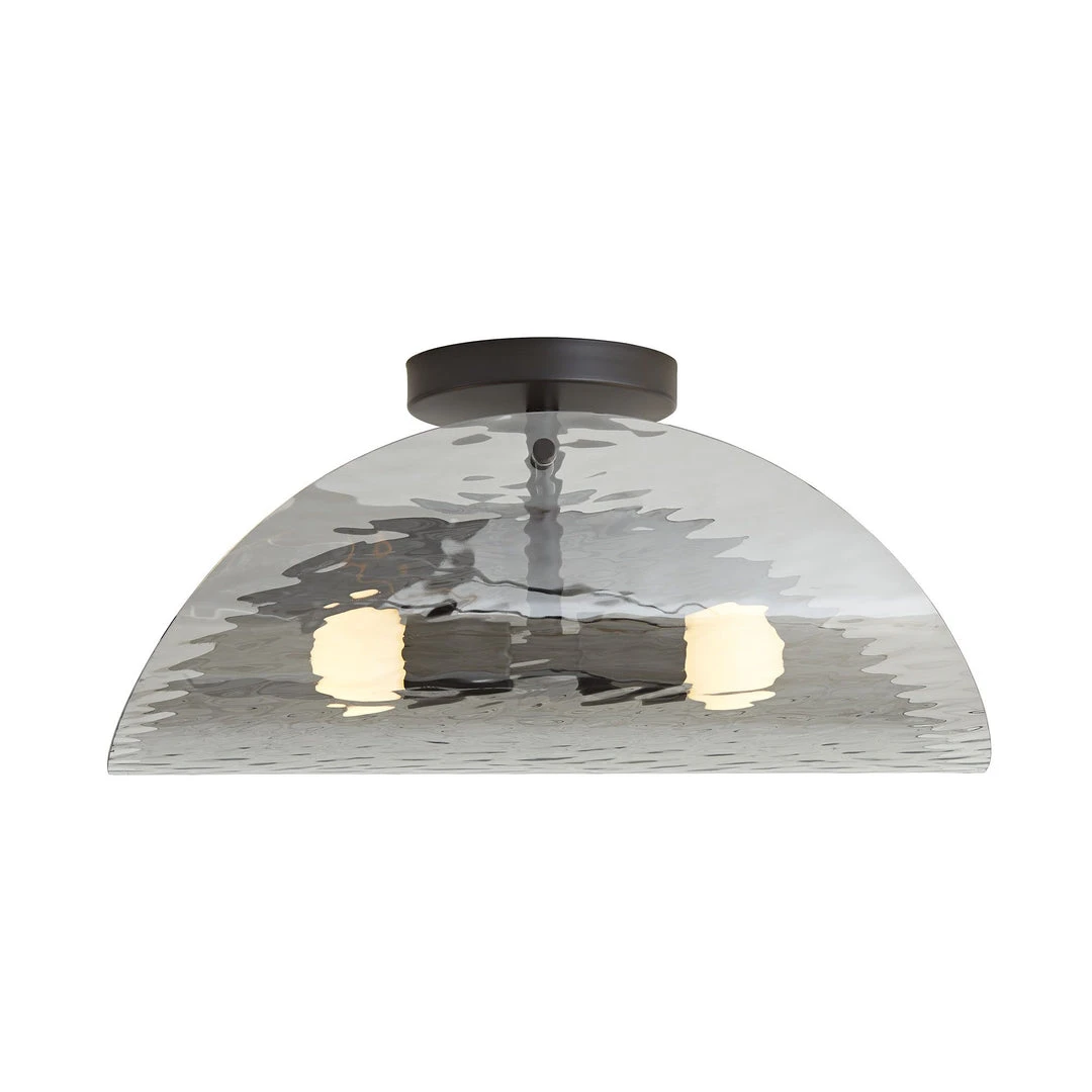 Arteriors Home New Arrivals Bend Flushmount Smoke And Steel 3 Arteriors Home New Arrivals Bend Flushmount Smoke And Steel