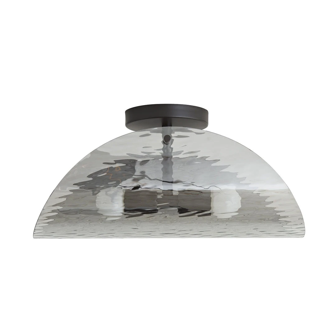 Arteriors Home New Arrivals Bend Flushmount Smoke And Steel 1 Arteriors Home New Arrivals Bend Flushmount Smoke And Steel