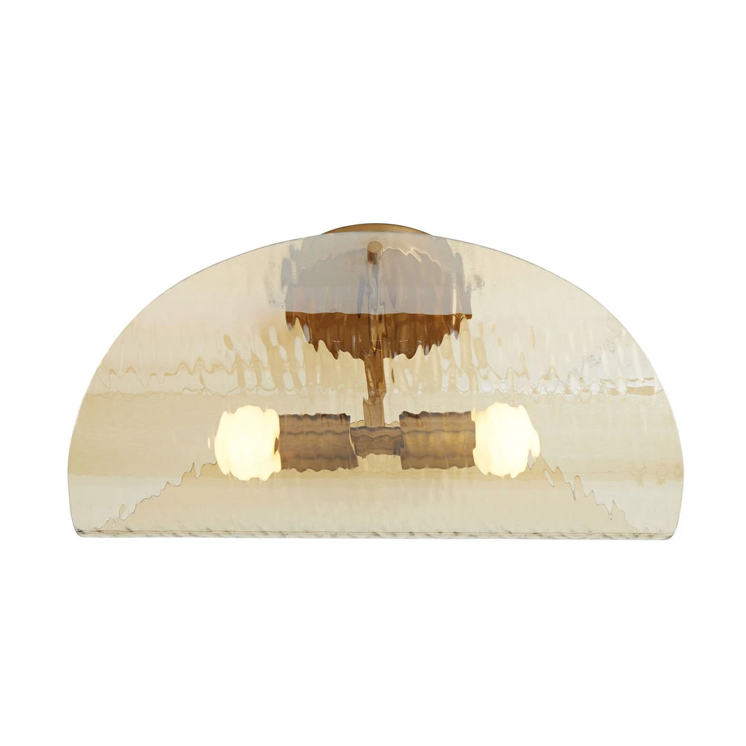 Arteriors Home New Arrivals Bend Flushmount Amber And Brass 4 Arteriors Home New Arrivals Bend Flushmount Amber And Brass