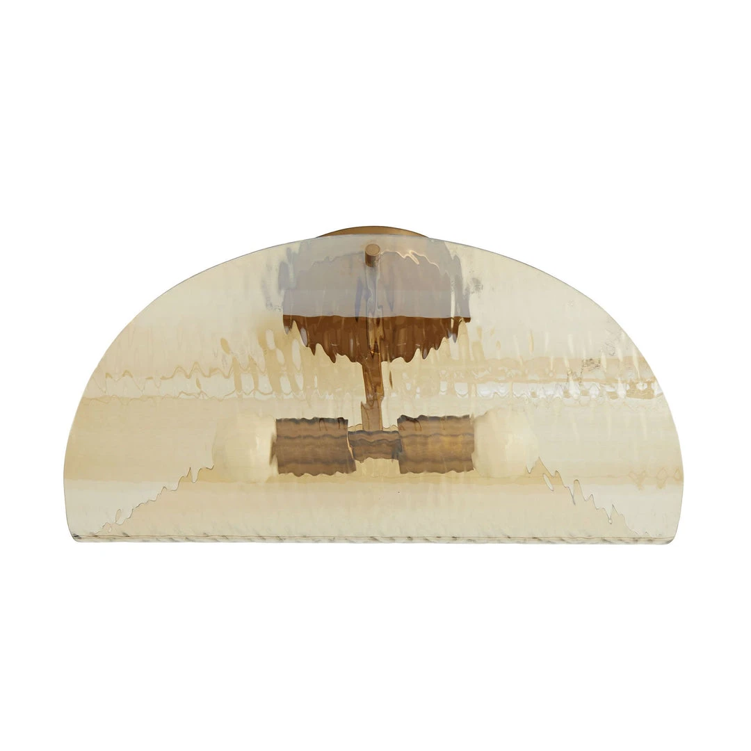 Arteriors Home New Arrivals Bend Flushmount Amber And Brass 3 Arteriors Home New Arrivals Bend Flushmount Amber And Brass