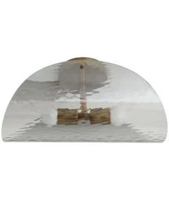 Arteriors Home Bend Flushmount Smoke And Brass 11 Arteriors Home Bend Flushmount Smoke And Brass