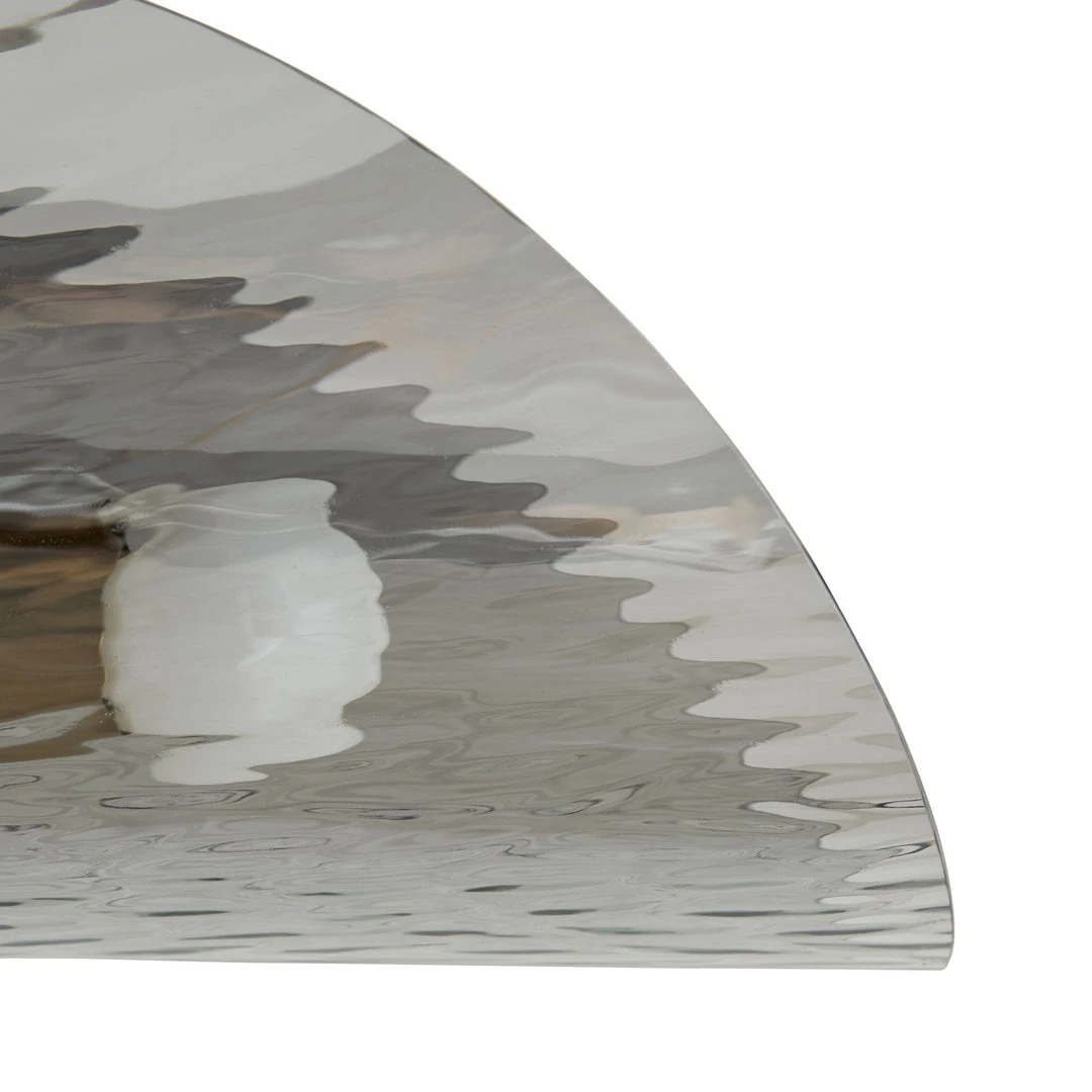 Arteriors Home Bend Flushmount Smoke And Brass 6 Arteriors Home Bend Flushmount Smoke And Brass