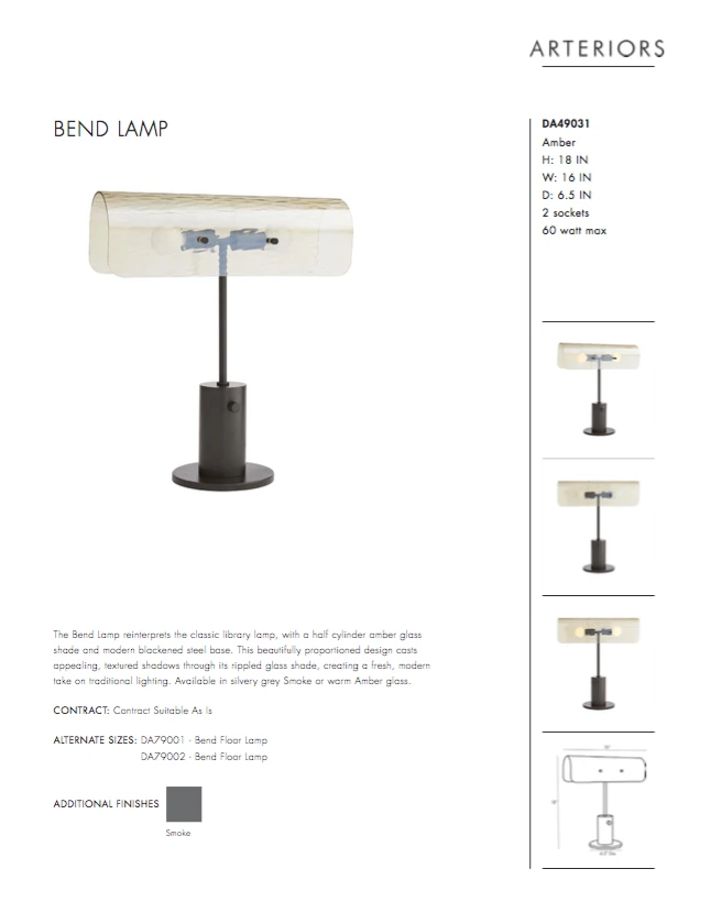 Arteriors Home Bend Lamp Amber New Arrivals 11 Arteriors Home Bend Lamp Amber New Arrivals