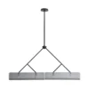 Arteriors Home New Arrivals Bend Linear Chandelier Smoke Steel