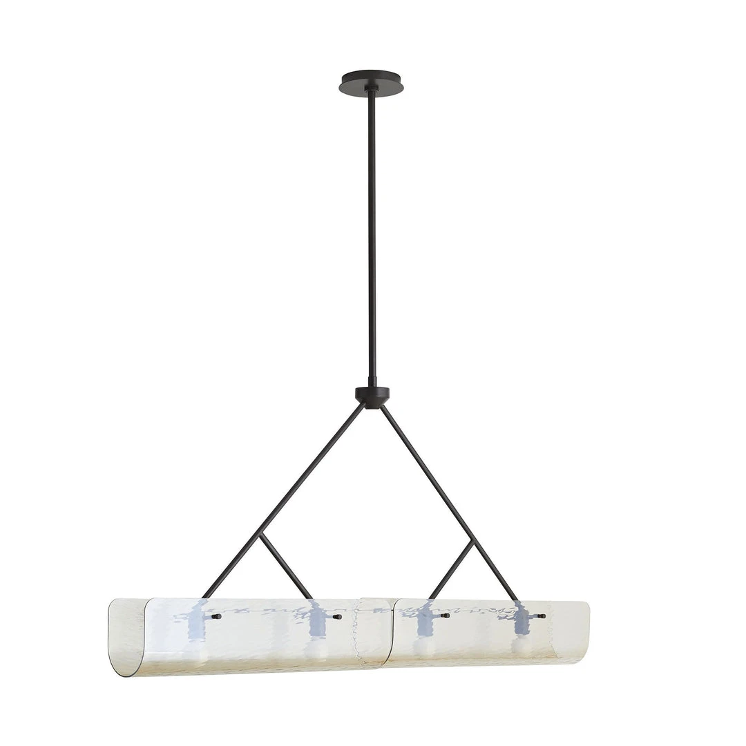 Arteriors Home New Arrivals Bend Linear Pendant Amber Steel 5 Arteriors Home New Arrivals Bend Linear Pendant Amber Steel