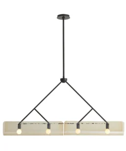 Arteriors Home New Arrivals Bend Linear Pendant Amber Steel 15 Arteriors Home New Arrivals Bend Linear Pendant Amber Steel