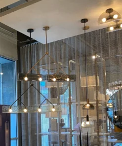 Arteriors Home Bend Pendant Amber Steel