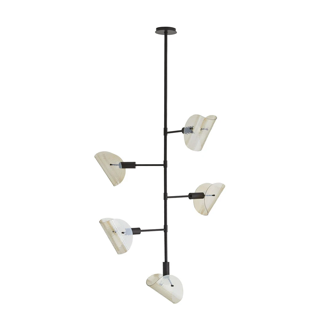 Arteriors Home New Arrivals Bend Chandelier Amber Steel 8 Arteriors Home New Arrivals Bend Chandelier Amber Steel