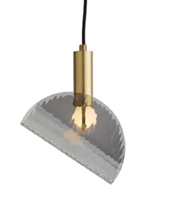 Arteriors Home New Arrivals Bend Pendant Smoke Brass