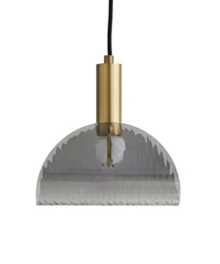 Arteriors Home New Arrivals Bend Pendant Smoke Brass